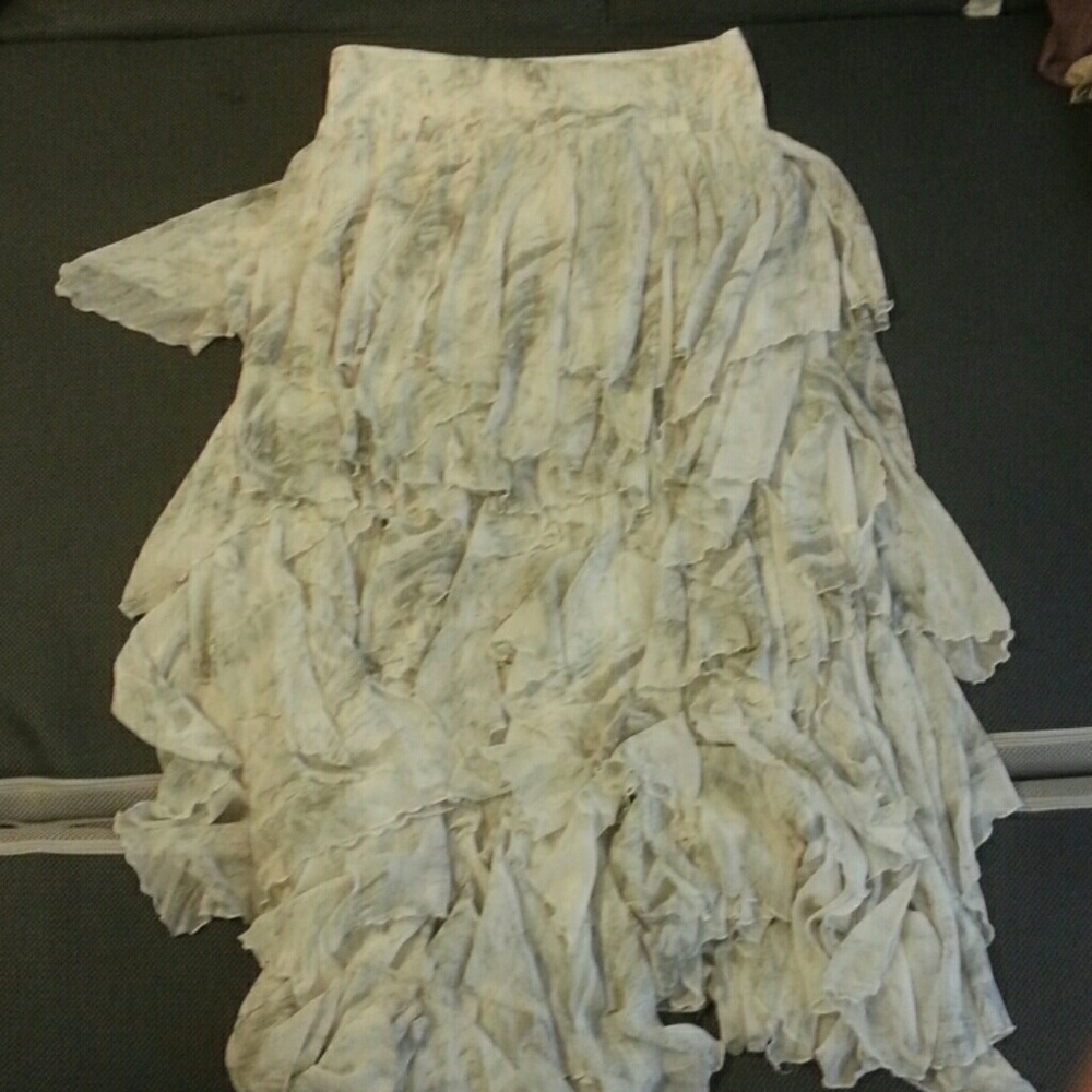 Free people asymmetrical maxi skirt